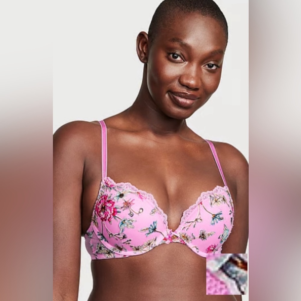 🖤Victoria’s Secret Dream Angels Push-Up Bra – Rosa Floral